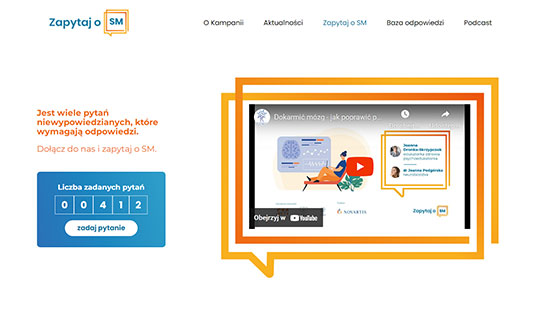 Strona internetowa kampanii Zapytaj o sm